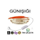 ERBAY 220V Şerit LED YÜKSEK IŞIK FİŞLİ VE ANAHTARLI GÜNIŞIĞI 3METRE ((ADAPTÖR TRAFO YOK TAK ÇALIŞTIR))