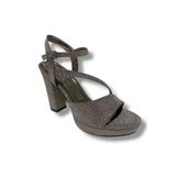 Erbay 342-25 Simli Yüksek Topuk Kadın Sandalet