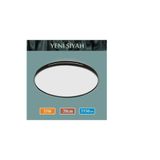 ERBAY 35W SIVA ÜSTÜ ARMATÜR DEKORATİF LED PANEL Siyah