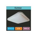 ERBAY 43x43 Katmer Kapak Sıva Üstü Led Armatür Dekaratif Tavan Armatür 42w
