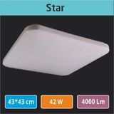ERBAY 43x43 Star Kapak Sıva Üstü Led Armatür Dekaratif Tavan Armatür 42w