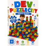 Erbek 528 Parça Ultra DEV Puzzle City 3D Yapı Ve Tasarım Blokları 528 Parça Eğitici, Zeka Geliştirici Oyuncak
