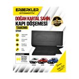 ERBERKLER Doğan Kartal Şahin Siyah Kapı Döşemesi Takımı