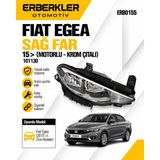 ERBERKLER Fiat Sag Far Fiat Egea 15> ( Motorlu - Krom Citalı ) - 101130