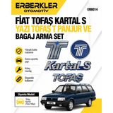 ERBERKLER Fiat Tofaş Kartal S Yazı Tofaş T Panjur ve Bagaj Arma Set