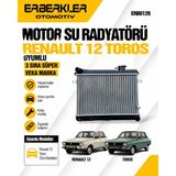 ERBERKLER Motor Su Radyatörü Renault 12 Toros Uyumlu 3 Sıra Süper Veka Marka