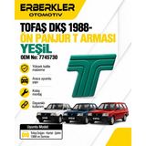 ERBERKLER Tofaş Dkş 1988- Ön Panjur T Arması Yeşil Oem No: 7745730.