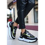 Erbilden Aleh Siyah Cilt Lila Detaylı Spor Ayakkabı - (DipCamo)Charcoal-White