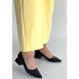 Erbilden Meort Siyah Rugan Topuklu Ayakkabı - (DipCamo)Charcoal-White