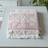 Erca Home Tekstil Ürünleri %100 Cotton Ikili 30*50 Pembe Desenli El Havlusu Mutfak Havlusu - 30 x 50 cm
