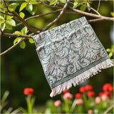 Erca Home Tekstil Ürünleri %100 Cotton Ikili 30*50 Pembe Desenli El Havlusu Mutfak Havlusu - Yeşil - 30 x 50 cm