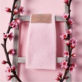 Erca Home Tekstil Ürünleri % 100 Pamuklu Pembe Şık Ikili Mutfak Havlusu Havlu Pamuklu - 20 x 30 cm