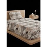 Erca Home Tekstil Ürünleri Tek Kişilik Ranforce Nevresim Takımı Pembe 160X200 Ekose - 160 x 200 cm