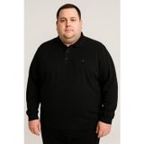 Ercan Büyük Beden Erkek Polo Yaka Uzun Kol Sweatshirt - 7417