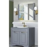 Ercan Kurt Yapı 81 cm BANYO DOLABI TAKIMI | Aynalı Set + Lavabo Alt Dolap