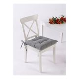 ERCANLI Classic Gri Pofidik Sandalye Minderi 40X40 cm