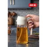 Ercazzo Cam Sprey Yağdanlık 450 Ml Airfryer Püskürtmeli Yağdanlık Zeytinyağı, Sirke ve Sıvı Yağ Şişesi Mutfak Yağdanlığı