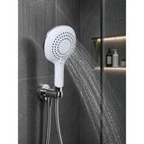 Erçelik 3 Fonksiyonlu Ayarlanabilir Duş Başlığı El Duşu Banyo - Krom - Beyaz