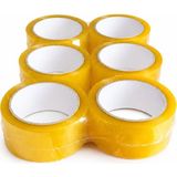 Erçelik 6 Adet Koli Bandı 45 mm x 100 Metre Şeffaf Güçlü Yapışkanlı Kopmayan Paketleme Bandı