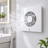 Erçelik Banyo ve Tuvalet Aspiratörü 100/4 Inç 12W Havalandırma Fanı 100 M³/h