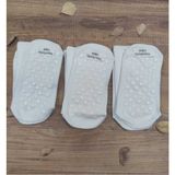 Erceys 3 Çift Kadın Taban Altı Abs Baskılı Kaydırmaz Çorap Plates Tavaf Klasik Soket - 35 - 39 - Beyaz