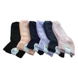 Erceys Bayan 6'lı Bambu Ters Havlu Patik Kışlık - 35 - 40 - Renkli