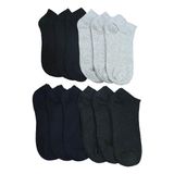 Erceys Erkek 12'li Ekonomik Patik Çorap - 40 - 44 - Renkli