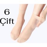 Erceys Kadın 6 Çift Ince 20 Denye Mat Soket Pantolon Çorabı - Standart - Ten