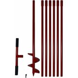 Ercgzl Toprak Burgu Makinesi Su Sondaj Aleti 12 M (Kırmızı)