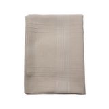 erciyesceyiz Keten Kumaş Çizgi Masa Örtüsü 160*220 cm Sütlü Kahve
