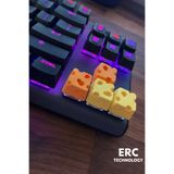 ERCTECH Mekanik Klavye İçin Peynir Desenli Keycap – Gamer & Masaüstü Aksesuarı