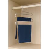 ERD & EMA HOME Pantolon askısı 5 katlı metal Dolap içi Akıllı Krom Askı Pantolon Askısı 5 Katlı Düzenleyici Mode