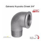 Erdal Ekici 3/4 Galvanizli Kuyruklu Dirsek