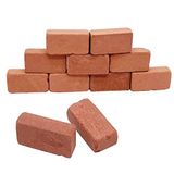ERDANER 100 Adet Mini Kırmızı Minyatür Tuğla Model Tuğla Duvar Küçük Tuğlalar, El Sanatları Gerçekçi Sahte Tuğlalar Mini Bloklar Bebek Evi Mini Bahçe Aksesuarları için (1/16 Ölçek)