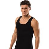 Erdem 1110 6 Adet Erkek Ribana Askılı Siyah Atlet % 100 Pamuk Abani Classic - XL