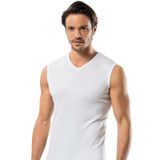 Erdem 1196 Ribana Kolsuz V Yaka Beyaz Erkek T-shirt