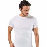Erdem 1197 Ribana Sıfır Yaka 3'lü Beyaz Erkek Fanila