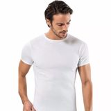 Erdem 1197 Ribana Sıfır Yaka 6'lı Beyaz Erkek Fanila