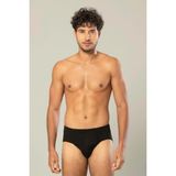 Erdem 1300 6'lı Paket Pamuklu Penye Erkek Slip Külot - Siyah