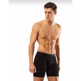 Erdem 1470 Likralı Uzun 3'lü Siyah Erkek Boxer