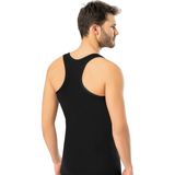 Erdem Erkek Likralı Sporcu Askılı Atlet 1121 - 3 Adet - XL - Siyah