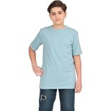 ERDEM KIDS Erkek Çocuk Düz Kısa Kollu Casual-Okul Basic T-Shirt - Mint Yeşili - 5 - 6 Yaş