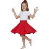 ERDEM KIDS Kız Çocuk 23 Nisan Kloş Günlük, Bayramlık, Gösteri, Parti, Özel Gün Okul Etek - Kırmızı - 10 - 11 Yaş