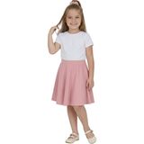 ERDEM KIDS Kız Çocuk 23 Nisan Kloş Günlük, Bayramlık, Gösteri, Parti, Özel Gün Okul Etek - Pudra - 12 - 13 Yaş