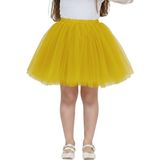 ERDEM KIDS Kız Çocuk Bayramlık 23 Nisan Doğum Günü Tüllü Tütü Etek - Yaşil - 5 - 6 Yaş
