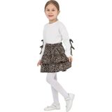ERDEM KIDS Kız Çocuk Ikili Takım Bayramlık Günlük Özel Gün Etek Bluz Ikili Takım — Kahverengi - 4 - 5 Yaş