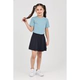 ERDEM KIDS Kız çocuk lacivert skuba kloş havuç dilimi günlük, bayramlık, gösteri, parti, özel gün okul etek