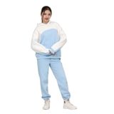 ERDEM KIDS Kız Çocuk Paçası Lastikli, Garnili Oversize 3 I?plik Şardonlu I?çi Pamuklu Eşofman Takımı