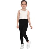 ERDEM KIDS Kız Çocuk Yüksek Bel Içi Havlu - Şardonlu Termal Kışlık Günlük-Casual, Spor, Egzersiz, Tayt - 6 - 7 Yaş - Siyah