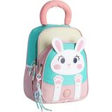 ERDEM KIDS Relaxion 1704 Ayıcık Figürlü Pembe Su Yeşili Kız Çocuk Anaokulu Kreş Okul Sırt Çantası - Pembe - Su Yeşili